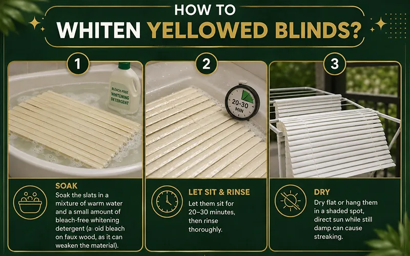 How to Whiten Yellowed Blinds