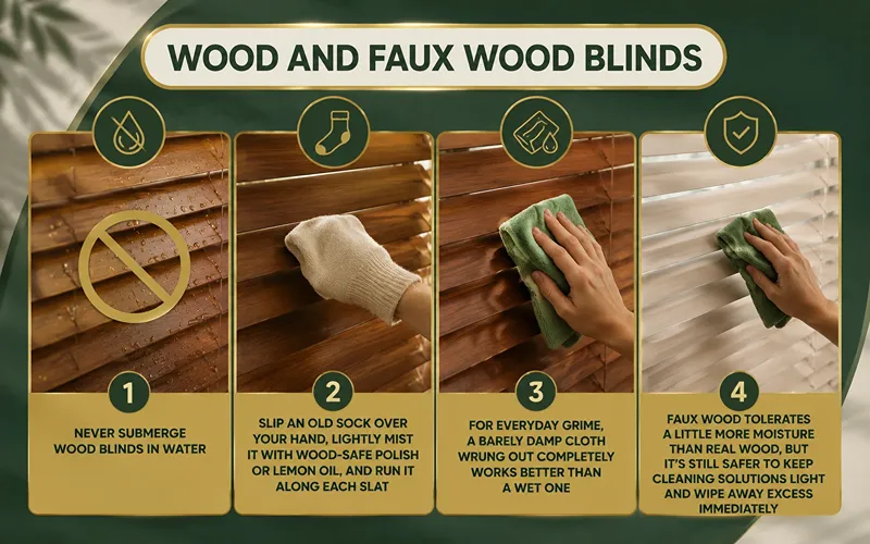 Wood and Faux Wood Blinds